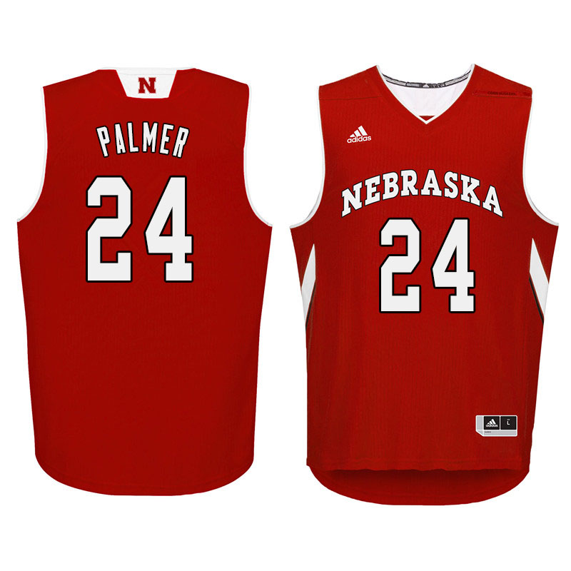 Men Nebraska Cornhuskers #24 James Palmer College Basketball Jersyes Sale-Red - Click Image to Close